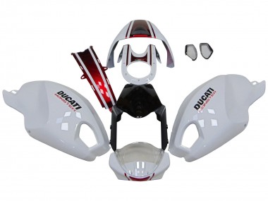 Buy 2008-2012 Ducati Monster 696 796 1100 1100S Motorcycle Fairings - White Red Glossy Black Canada