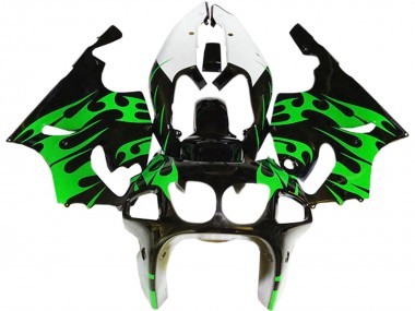 Buy 1996-2003 Kawasaki ZX7R Motorcycle Fairings - Green Glossy Black White Canada