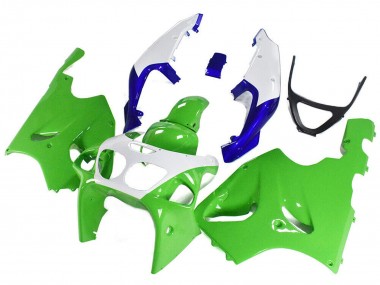 Buy 1996-2003 Kawasaki ZX7R Motorcycle Fairings - White Green Blue Canada