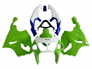 Buy 1996-2003 Kawasaki ZX7R Motorcycle Fairings - White Green Blue Canada