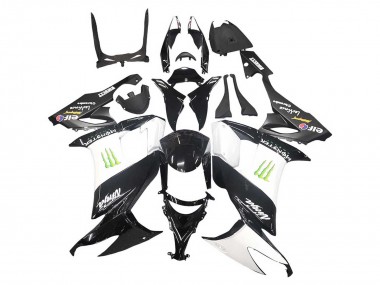 Buy 2008-2010 Kawasaki ZX10R Motorcycle Fairings - Glossy Black White Green Monster Elf Canada