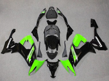 Buy 2008-2010 Kawasaki ZX10R Motorcycle Fairings - Green Glossy Black Canada
