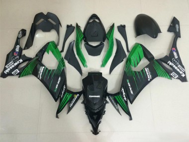 Buy 2008-2010 Kawasaki ZX10R Motorcycle Fairings - Matte Black Green Canada