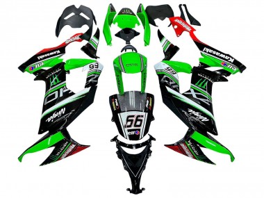 Buy 2008-2010 Kawasaki ZX10R Motorcycle Fairings - Green White Red Black Monster Elf 66 Canada