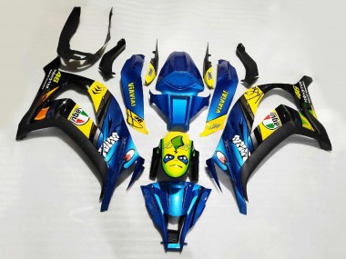 Buy 2008-2010 Kawasaki ZX10R Motorcycle Fairings - Blue Yellow Black Shark Canada