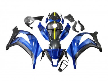 Buy 2008-2010 Kawasaki ZX10R Motorcycle Fairings - Blue Yellow Matte Black Canada