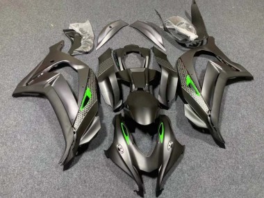 Buy 2016-2020 Kawasaki ZX10R Motorcycle Fairings - Matte Black Green Honeycomb Canada