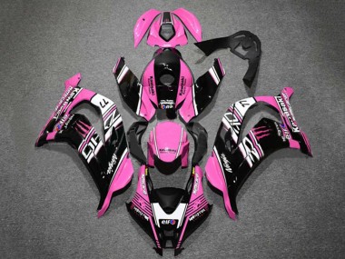 Buy 2016-2020 Kawasaki ZX10R Motorcycle Fairings - Pink Glossy Black White Elf Monster Canada