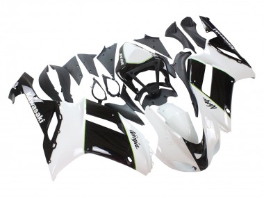 Buy 2007-2008 Kawasaki ZX6R Motorcycle Fairings - Black White Ninja Canada