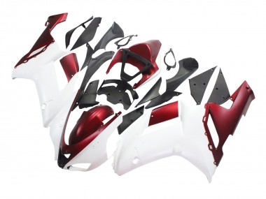 Buy 2007-2008 Kawasaki ZX6R Motorcycle Fairing - White Red Canada
