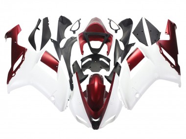 Buy 2007-2008 Kawasaki ZX6R Motorcycle Fairing - White Red Canada