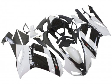 Buy 2007-2008 Kawasaki ZX6R Motorcycle Fairing - White Black Canada