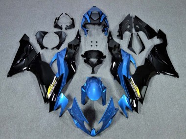 Buy 2009-2012 Kawasaki ZX6R Motorcycle Fairings - Blue Glossy Black Yellow Canada