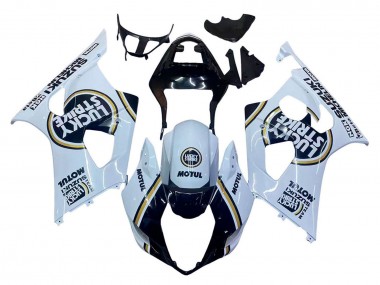 Buy 2003-2004 Suzuki GSXR 1000 Motorcycle Fairings - White Black Gold Motul Lucky Strike Canada