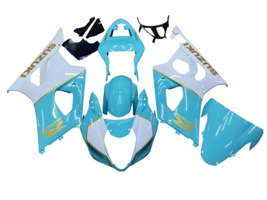 Buy 2003-2004 Suzuki GSXR 1000 Motorcycle Fairings - White Light Blue Gold Canada