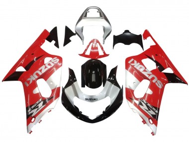 Buy 2001-2003 Suzuki GSXR 600 / GSXR 750 Motorcycle Fairing - Red White Glossy Black Canada