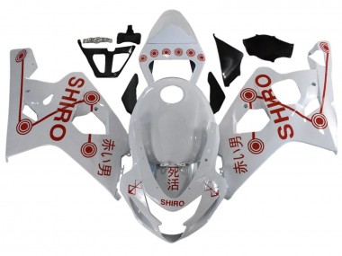 Buy 2001-2003 Suzuki GSXR 600 / GSXR 750 Motorcycle Fairings - White Red Shiro Canada