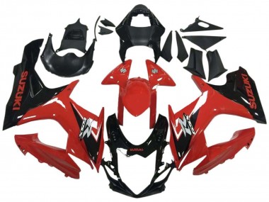Buy 2011-2024 Suzuki GSXR 600 / GSXR 750 Motorcycle Fairing - Red Glossy Black Canada