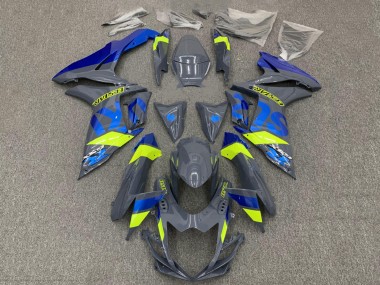 Buy 2011-2024 Suzuki GSXR 600 / GSXR 750 Motorcycle Fairings - Dark Nardo Grey Blue Fluorescent Yellow Canada