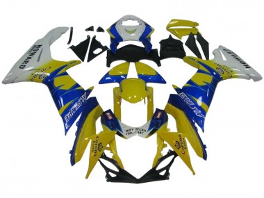 Buy 2011-2024 Suzuki GSXR 600 / GSXR 750 Motorcycle Fairings - White Yellow Blue Alstare Corona Extra Canada