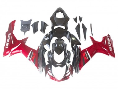 Buy 2011-2024 Suzuki GSXR 600 / GSXR 750 Bike Fairings - Red Glossy Black Canada