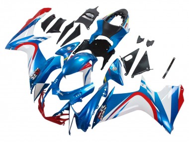 Buy 2011-2024 Suzuki GSXR 600 / GSXR 750 Motorcycle Fairings - Blue White Red Canada