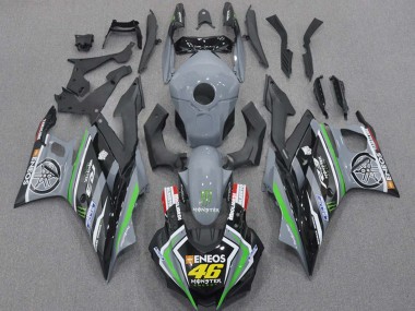 Buy 2015-2018 Yamaha YZF R3/R25 Motorcycle Fairings - Nardo Grey Green Black ENEOS Monster 46 Canada