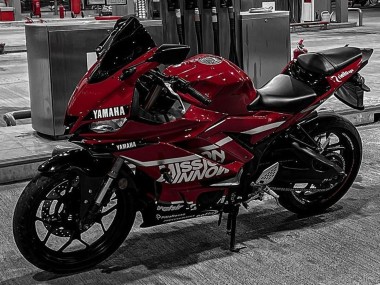 Buy 2019-2021 Yamaha YZF R3/R25 Motorcycle Fairings - Dark Red White Silver Black Valsir Canada