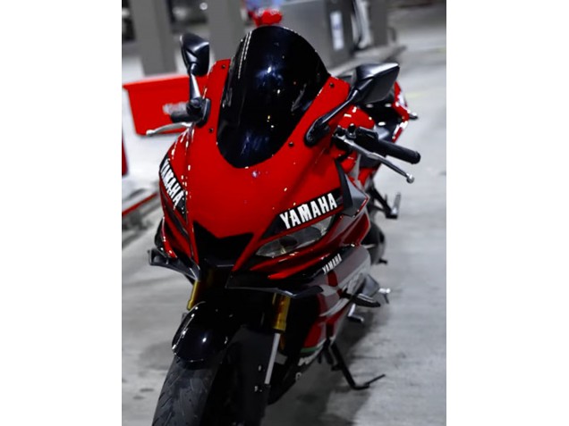 2019-2021 Yamaha YZF R3/R25 Motorcycle Fairings - Dark Red White Silver Black Valsir Canada