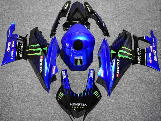 2019-2021 Yamaha YZF R3/R25 Motorcycle Fairings - Blue Black Green ENEOS Yamalube Monster Canada