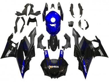 Buy 2019-2021 Yamaha YZF R3/R25 Motorcycle Fairings - Blue Black Carbon Fiber ENEOS Yamalube Canada