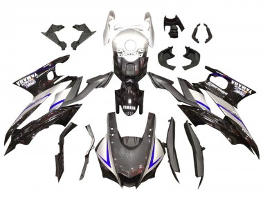 Buy 2019-2021 Yamaha YZF R3/R25 Motorcycle Fairings - Silver Glossy Black Carbon Fiber Style Canada
