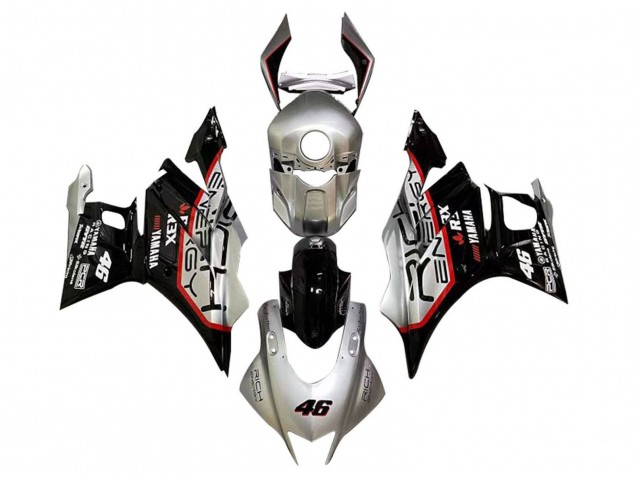 2019-2021 Yamaha YZF R3/R25 Motorcycle Fairings - Silver Red Black 46 Canada