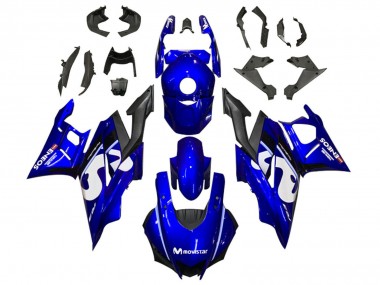 Buy 2019-2021 Yamaha YZF R3/R25 Motorcycle Fairings - Blue White Black MoviStar ENEOS Canada