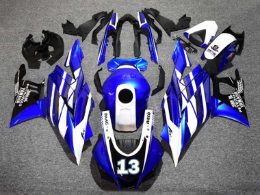 Buy 2019-2021 Yamaha YZF R3/R25 Motorcycle Fairings - Blue White Black Yamalube Petronas 13 Canada