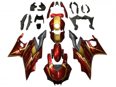 Buy 2019-2021 Yamaha YZF R3/R25 Motorcycle Fairings - Red Gold Matte Black Canada