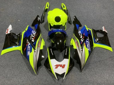Buy 2022-2024 Yamaha YZF R3/R25 Motorcycle Fairings - Neon Green Blue Glossy Black 74 Canada