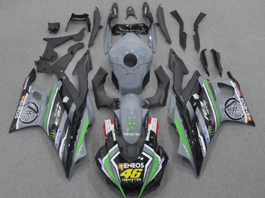 Buy 2022-2024 Yamaha YZF R3/R25 Motorcycle Fairings - Nardo Grey Green Black Monster ENEOS 46 Canada