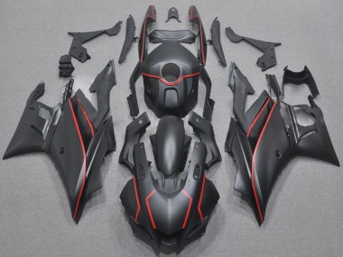 Buy 2022-2024 Yamaha YZF R3/R25 Motorcycle Fairings - Matte Black Red Canada