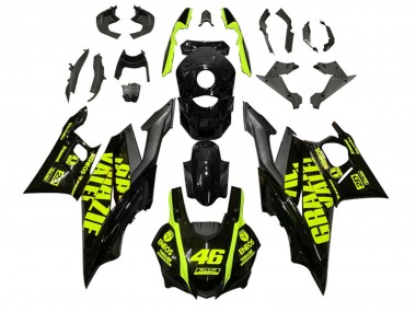 Buy 2022-2024 Yamaha YZF R3/R25 Motorcycle Fairings - Black Green ENEOS 46 Canada