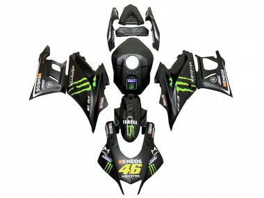 Buy 2022-2024 Yamaha YZF R3/R25 Motorcycle Fairings - Black Green Monster ENEOS 46 Canada