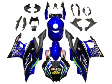 Buy 2022-2024 Yamaha YZF R3/R25 Motorcycle Fairings - Blue Green Black ENEOS 46 Canada
