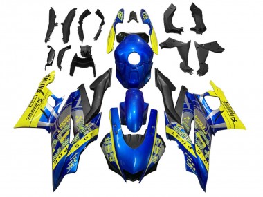 Buy 2022-2024 Yamaha YZF R3/R25 Motorcycle Fairings - Yellow Blue Matte Black 93 Canada