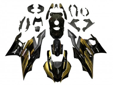 Buy 2022-2024 Yamaha YZF R3/R25 Motorcycle Fairings - Gold Glossy Black Semakin Didepan Canada