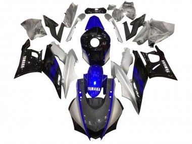 Buy 2022-2024 Yamaha YZF R3/R25 Motorcycle Fairing - Silver Blue Black Carbon Fiber Style Canada