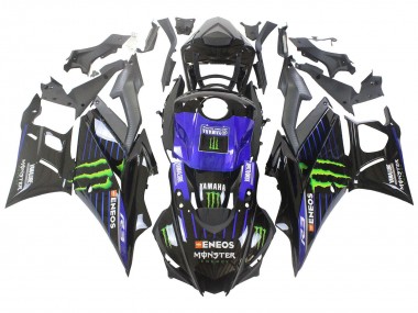 Buy 2022-2024 Yamaha YZF R3/R25 Motorcycle Fairings - Blue Green Black Monster Yamalube ENEOS Canada