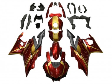 Buy 2022-2024 Yamaha YZF R3/R25 Motorcycle Fairings - Red Gold Matte Black Canada