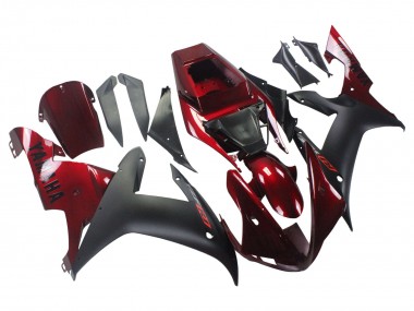 Buy 2002-2003 Yamaha YZF 1000 R1 Motorcycle Fairing Kits - Red Matte Black Canada