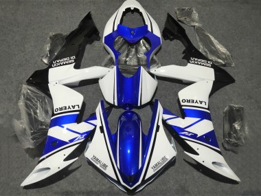 Buy 2002-2003 Yamaha YZF 1000 R1 Motorcycle Fairings - White Blue Matte Black Yamalube Canada