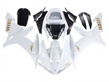 Buy 2002-2003 Yamaha YZF 1000 R1 Motorcycle Fairings - White Gold Decals Canada